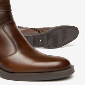 Delavato Leather Ankle Boots