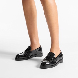Ivy Croc-Embossed Loafers