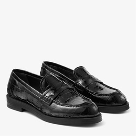 Ivy Croc-Embossed Loafers