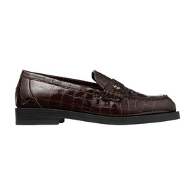 Ivy Croc-Embossed Loafers