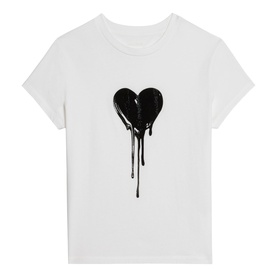 Walk Embellished Heart T-Shirt