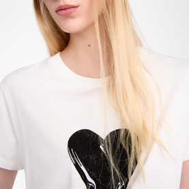 Walk Embellished Heart T-Shirt