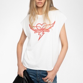 Cloe Embellished Logo Tank Top