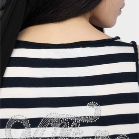 Tif Logo Striped Tank Top