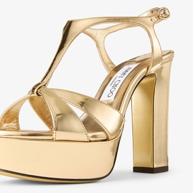 Kesia 120 Metallic Block Heeled Sandals