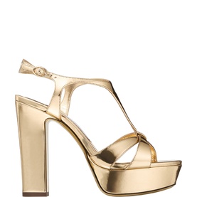Kesia 120 Metallic Block Heeled Sandals