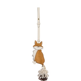 Fox Leather Bag Charm