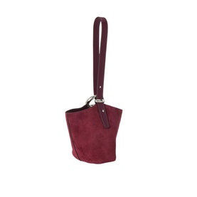 Halo Suede Mini Bucket Bag