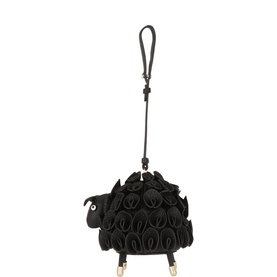Hedgehog Leather Bag Charm