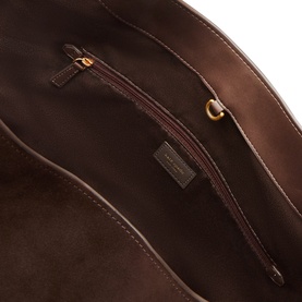 Deco Tulip Small Suede Tote Bag