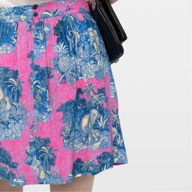 Jadys Printed Mini Flared Skirt
