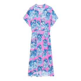 Riaz Printed Flared Dress