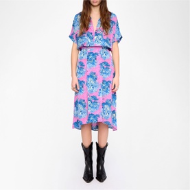 Riaz Printed Flared Dress