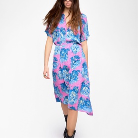 Riaz Printed Flared Dress