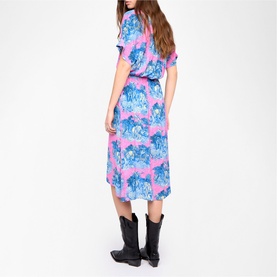 Riaz Printed Flared Dress
