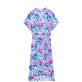 Riaz Printed Flared Dress