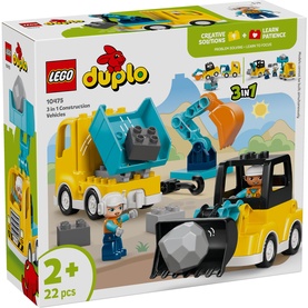 Duplo&reg; 3 in 1 Construction Vehicles Toys