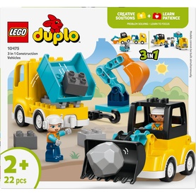 Duplo&reg; 3 in 1 Construction Vehicles Toys