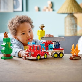 LEGO&reg; DUPLO&reg; Town Fire Engine with Hose and Firefighter