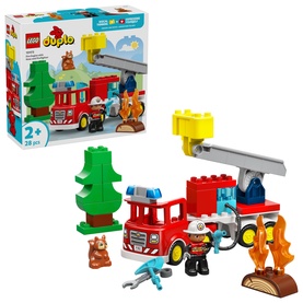 LEGO&reg; DUPLO&reg; Town Fire Engine with Hose and Firefighter