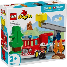 LEGO&reg; DUPLO&reg; Town Fire Engine with Hose and Firefighter