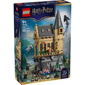 LEGO Harry Potter Hogwarts Castle: Hospital Wing, 907-piece 3-level build with tower, 7 minifigures, aged 9+