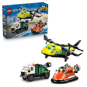 LEGO&reg; City Airplane, Service Truck & Hovercraft Remix