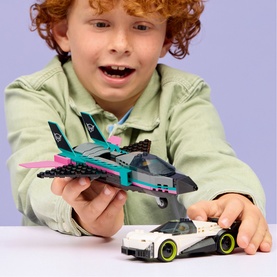 LEGO&reg; City Jet vs. Car Toy Cars and Jet Toy Playset