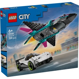 LEGO&reg; City Jet vs. Car Toy Cars and Jet Toy Playset