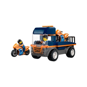 LEGO&reg; City Motorcycle Transporter Toy and 2 Mini Figures