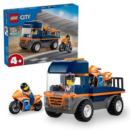 LEGO&reg; City Motorcycle Transporter Toy and 2 Mini Figures
