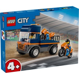 LEGO&reg; City Motorcycle Transporter Toy and 2 Mini Figures
