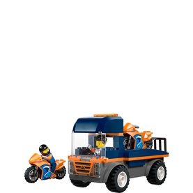 LEGO&reg; City Motorcycle Transporter Toy and 2 Mini Figures