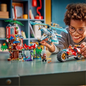 LEGO&reg; NINJAGO&reg; Ninja Vehicle Tree House Battle Toy Set