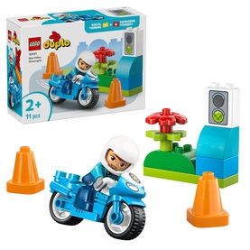 LEGO&reg; DUPLO&reg; Town Blue Police Motorcycle Playset