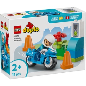 LEGO&reg; DUPLO&reg; Town Blue Police Motorcycle Playset