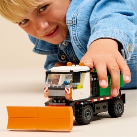 LEGO&reg; City Snowplough Truck Toy Vehicle with Mini Figure