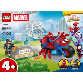LEGO&reg; Marvel Spidey And His Amazing Friends Spidey on his Motorcycle vs. Rhino