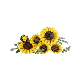 Botanicals Sunflower Bouquet Flower D&eacute;cor Building Set for Adults