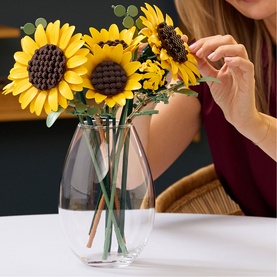 Botanicals Sunflower Bouquet Flower D&eacute;cor Building Set for Adults