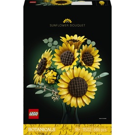 Botanicals Sunflower Bouquet Flower D&eacute;cor Building Set for Adults
