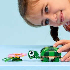 LEGO&reg; Creator 3-in-1 Turtle with a Water Lily Flower