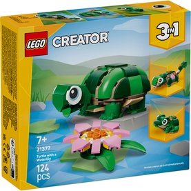 LEGO&reg; Creator 3-in-1 Turtle with a Water Lily Flower