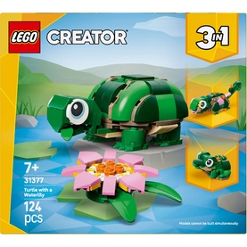 LEGO&reg; Creator 3-in-1 Turtle with a Water Lily Flower