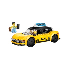 LEGO&reg; City Yellow Taxi Model Car Kit with Mini Figures