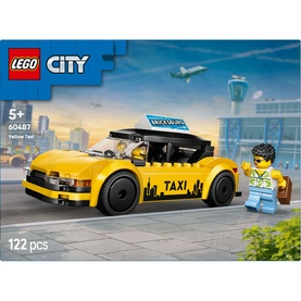 LEGO&reg; City Yellow Taxi Model Car Kit with Mini Figures