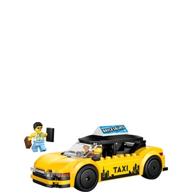 LEGO&reg; City Yellow Taxi Model Car Kit with Mini Figures