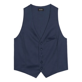 Emaux Satin Waistcoat Top