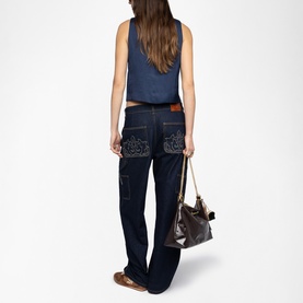 Emaux Satin Waistcoat Top