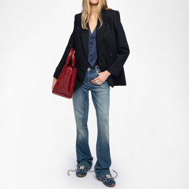 Vival Embroidered Single-Breasted Blazer